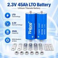 Sel Baterai Lithium Titanate Yinlong LTO 2.3V 35ah 40ah 45ah 66160 Grade A Baru Asli, 25000 Siklus Hidup, Pabrikasi Pabrik
