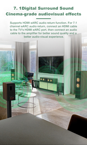 <span class=keywords><strong>Extracteur</strong></span> <span class=keywords><strong>audio</strong></span> 7.1 canaux EARC/ARC <span class=keywords><strong>HDMI</strong></span> 2.1 vers <span class=keywords><strong>HDMI</strong></span> <span class=keywords><strong>Audio</strong></span> SPDIF <span class=keywords><strong>RCA</strong></span> compatible Dolby Atmos DTS:X 24 bits/192 kHz CEC pour Home Cinéma - Product Image 4