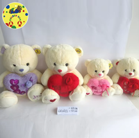 Ours en peluche doux et moelleux « Je t'aime » décoré d'un cœur rouge, adorable jouet en peluche, cadeau romantique pour la Saint-Valentin
