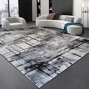 Alfombra Moderna de Gran Tamaño, Diseño <span class=keywords><strong>Oriental</strong></span>, Antideslizante, Resistente a las Manchas, de Poliéster, Acabado de Terciopelo Cristal - Product Image 1