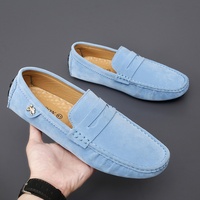 Mocassins en daim pour hommes, nouvelle mode, chaussures de marche confortables, chaussures plates pour homme, style classique original, chaussures décontractées pour hommes