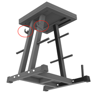 Support de rangement multifonctionnel Chaoran Classic pour haltères et plaques de musculation – Support métallique d'intérieur pour plaques libres et bancs