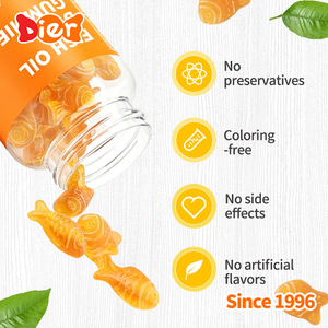 <strong>Candy</strong> Wholesale Custom Private Label <strong>Sugar</strong> Free Children's Fish Oil DHA Gummies Support Brain Development No Additives OEM/ODM - Product Image 3