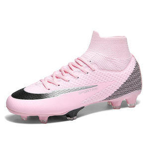 Nuevas Zapatillas de Fútbol de Moda Transfronterizas para Entrenamiento Deportivo, Botas de Fútbol de Caña Alta con Tacos Largos para Estudiantes y Jóvenes, Exportación de Fábrica - Product Image 1
