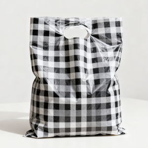 Cảm ơn bạn mua sắm quà tặng Carry nhựa Tote đóng gói túi xách cửa hàng trực tuyến Boutique xử lý quần áo <span class=keywords><strong>PE</strong></span> Poly bao bì túi - Product Image 3