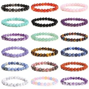 Hot Bán Đá Tự Nhiên Đính Cườm Vòng Đeo Tay Căng Ra Bead Strings Năng Lượng Tự Nhiên Đá - Product Image 1
