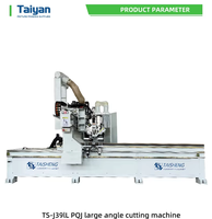 Machine de découpe de cadres photo CNC contrôlée par PLC Taiyan, moteur, largeur de coupe 88 cm, puissance 12 kW, longueur de table de coupe 350 cm, 45