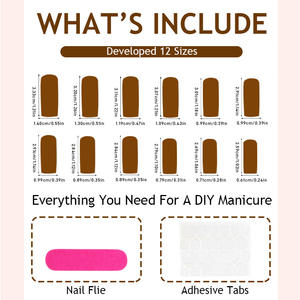 Vente en gros d'usine, ensemble de 24 <span class=keywords><strong>faux</strong></span> <span class=keywords><strong>ongles</strong></span> en forme d'amande rose français de haute qualité en matériau ABS avec colle, design sans danger pour le corps humain - Product Image 5