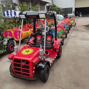 Train touristique miniature sans rails en plastique et en métal pour enfants Jeux éducatifs de <span class=keywords><strong>parc</strong></span> <span class=keywords><strong>d</strong></span>'attractions de jardin - Product Image 2