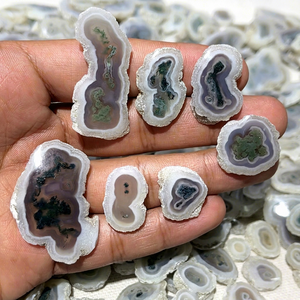 Natural Solar <b>Moss</b> Slices High Quality Handmade Pendant <b>Moss</b> Slice Loose Gemstone for Jewelry Making - Product Image 3