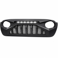 Grille avant avec projecteurs pour Jeep Wrangler JK 2007-2018, grille en plastique ABS avec lumières LED, personnalisée, directement de l'usine