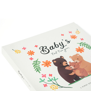 Album photo/album de scrapbooking pour bébé unisexe, pages en carton/carton duplex, design personnalisable, surface vernie, couverture rigide - Product Image 2