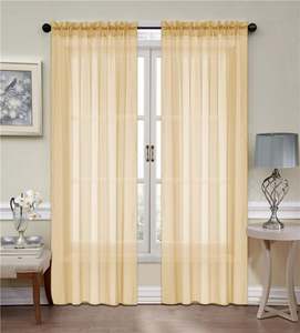 Venta al por mayor cortina de ventana transparente sólida 1 pieza para sala de estar para producto de <span class=keywords><strong>Amazon</strong></span> - Product Image 5