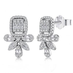 Dylam Newest Women Luxury Accessories Jewelry 925 Sterling Silver <b>Cutely</b> 5A CZ Shaped Pineapple Stud <b>Earrings</b> - Product Image 1