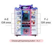 Machine à griffes à pièces de monnaie, jeu de gagnant de prix avec boîte à surprises, machine à griffes en plastique et en bois