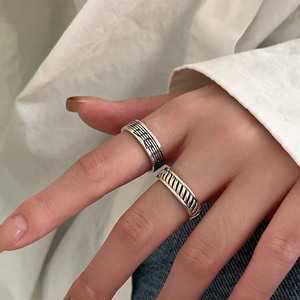 Anillo Geométrico de Plata de Ley S925 para Mujer, Joyería Fina para Uso Diario - Product Image 3