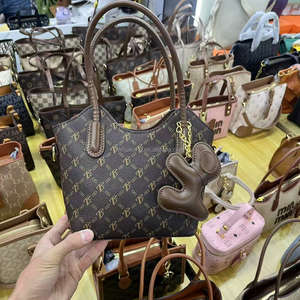 Factory Wholesale Women's Lady Fashion <b>Crossbody</b> Handbags Two Straps Zipper Closure <b>Waterproof</b> Bucket <b>Bags</b> - Product Image 3