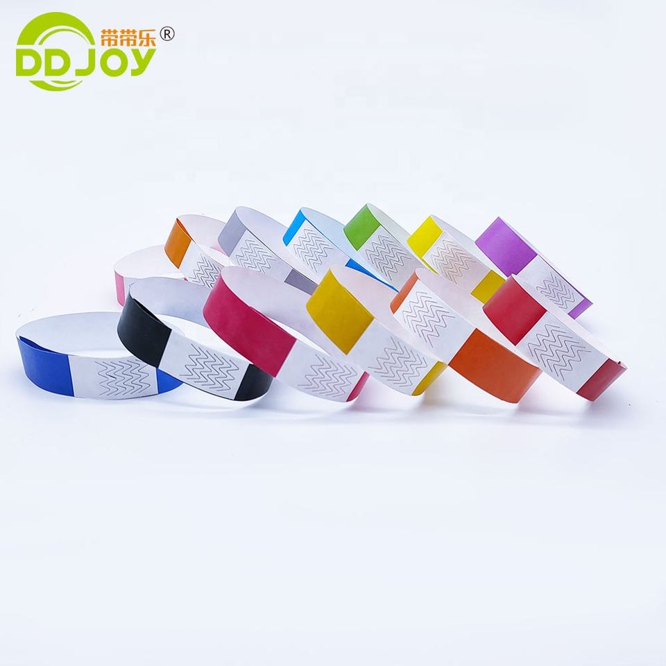 Waterproof Disposable Tyvek Wristbands Nautical Style Screen Printed Custom Logo Events Festivals Promotional Novelty Gifts 4