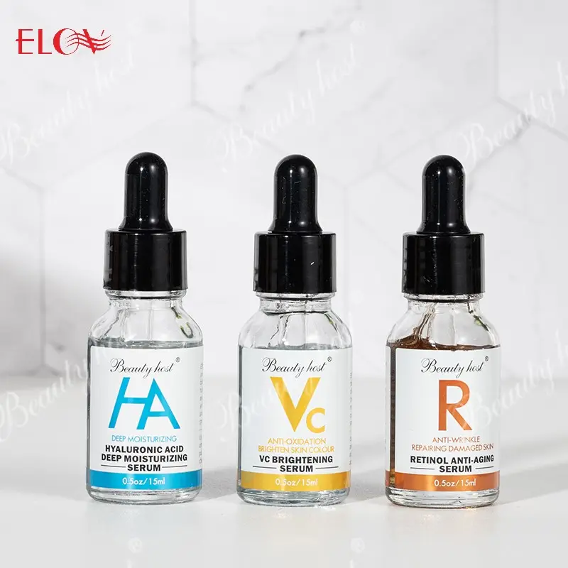 2022 New Arrival Vitamin C Serum for Face Care Cosmetics Distributor Hyaluronic Acid Face Serum Set Wholesale Treatment Kit