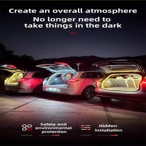 Pour Audi A4 A6 <span class=keywords><strong>12V</strong></span> <span class=keywords><strong>LED</strong></span> barre lumineuse de coffre arrière voiture intérieur lumières ambiantes atmosphère <span class=keywords><strong>Camping</strong></span> Boot Room lampe Auto coffre <span class=keywords><strong>bande</strong></span> lumineuse - Product Image 2