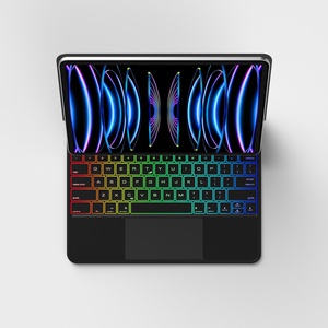 Teclado Mágico para <span class=keywords><strong>iPad</strong></span> <span class=keywords><strong>Pro</strong></span> de <span class=keywords><strong>12.9</strong></span> Pulgadas (3.ª y 2.ª Generación), <span class=keywords><strong>Pro</strong></span> <span class=keywords><strong>12.9</strong></span>" (5.ª Generación), Air (4.ª Generación), con Panel Táctil Magnético, Retroiluminado, Funda con Teclado Inteligente - Product Image 6