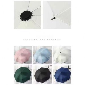 Custom UV Sun <b>Umbrella</b> With Logo Wholesale <b>Windproof</b> Portable Folding Mini Corporate Gifting With Brand Printed on <b>Umbrella</b> - Product Image 6