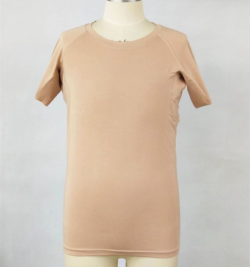 T-shirt Homme Col Rond - Couleur Peau