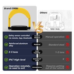 Fabricante de barrera privada para compartir, bloqueo de estacionamiento de espacio de coche inteligente plegable automático para exteriores - Product Image 3
