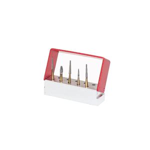 Bộ dụng cụ mài răng bằng cacbua FG/Đầu mài nha khoa tốc độ cao mạ vàng/ Có thể chọn mẫu - Product Image 1