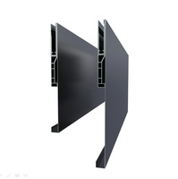 Garde-corps en verre pour escalier en aluminium à montage latéral, design moderne et simple pour une utilisation en duplex intérieur, maison rurale auto-construite