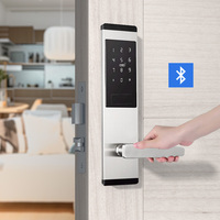 Cerradura Inteligente para Hotel con Llave Mecánica y NFC, WiFi Integrado, Cerradura Metálica TT, Contraseña, Gestión Hotelera, Almacenamiento en la Nube