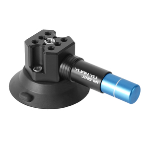 Support de voiture YUANYUJINGMI à ventouse puissante de 3 pouces, base en alliage d'aluminium, double vis 1/4" et 3/8", fixation rapide pour caméra d'action - Product Image 1