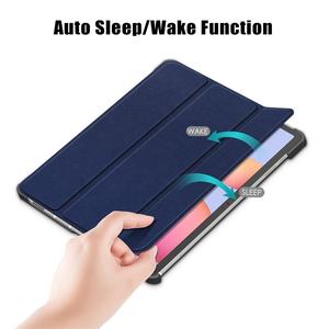 Funda delgada de cuero sintético para tableta de negocios, carcasa ligera mate para <span class=keywords><strong>Samsung</strong></span> Galaxy Tab <span class=keywords><strong>S7</strong></span> <span class=keywords><strong>SE</strong></span> S8 plus - Product Image 4