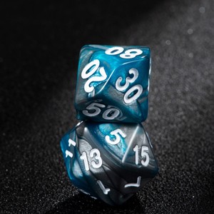 ชุดลูกเต๋าอะคริลิคสำหรับเล่นตามบทบาทเล็กเกมกระดาน DND D20 D12 D8 D6 D4 - Product Image 6