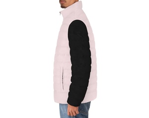 Veste d'hiver matelassée zippée pour homme, best-seller, col montant, à capuche, style streetwear classique, broderie personnalisée, service OEM disponible - Product Image 5