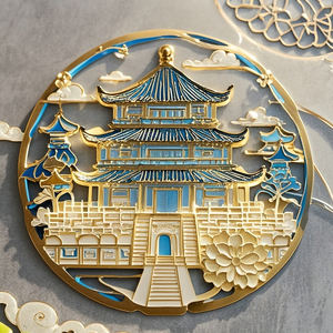 יצרנים תיירותיים תיירותיים 3D אמייל סגסוגת מקרר מגנטים יצרנית מתכת לוגו מותאם אישית עיצוב מקרר מגנט - Product Image 4