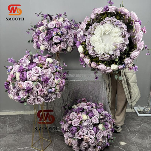 Suave bola artificial personalizada flores centros de mesa de boda para suministros de decoración - Product Image 6