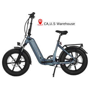 Nueva Bicicleta Eléctrica Plegable con Neumáticos Gruesos 20*4.0, Pantalla LCD y 7 Velocidades, con Pedales, Disponible en el Almacén de <span class=keywords><strong>California</strong></span> - Product Image 1