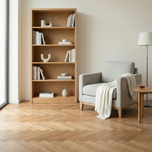 Plancher stratifié en bois dur de bouleau et noyer noir ENF brossé teinté, 600*78*14mm, épaisseur de placage 1.2mm, pour extérieur et sous-sol - Product Image 5