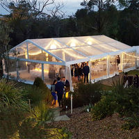 Offre Spéciale chapiteau de mariage Transparent en forme de A tente cadre en aluminium tente atrium expositions de mariage et de fête