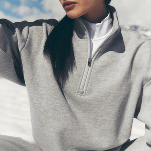 Sweat-shirt tendance uni, confortable et respirant, coupe classique, col rond, pour un usage quotidien en extérieur - Product Image 6