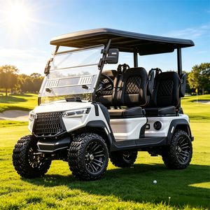 Voiturette de golf, buggy de golf, glisse en douceur, stable sur les terrains accidentés, idéale pour les sorties de golf en groupe de 4 personnes, pour les routes non publiques, homologué DOT CE - Product Image 1