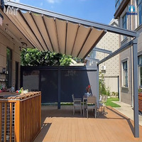 Auvent de toit escamotable d'ouverture de terrasse moderne de fournisseur d'usine pour le café et le restaurant extérieurs