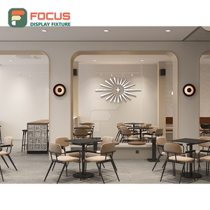 Freestanding Cafe Service Counter Glass Display Shelf Bakery Service Area Storefront Service Counter - Product Image 4