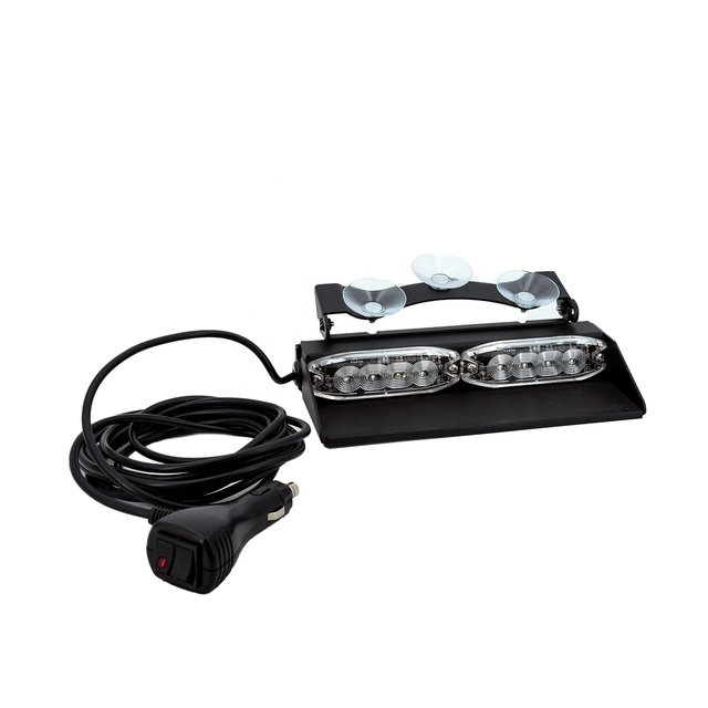 ECE R65 SAE Emergency Vehicle Dash Light Ambulance Vehicle Flashing Suction-cup Interior Warning Led Visor Light