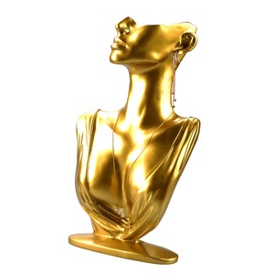 Support de présentation de bijoux en gros personnalisé, buste de <span class=keywords><strong>mannequin</strong></span>, support pour pendentifs, boucles d'oreilles, présentoir pour bijouterie - Product Image 5
