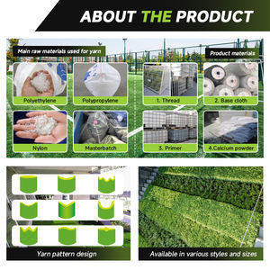 Gazon artificiel en gros d'usine 40mm 45mm, pelouse synthétique, gazon artificiel, tapis vert, gazon synthétique <span class=keywords><strong>pour</strong></span> jardin - Product Image 5