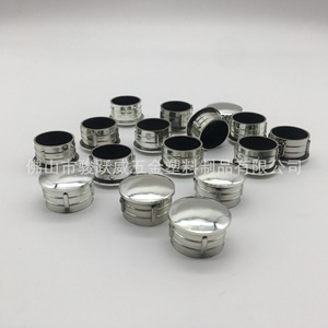 Stainless Steel Plug 25 Mm Electroplated Cap For Plastic Tube Furniture Hardware Durable Finish - Product Image 1