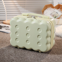 Étui de rangement rigide de 14 pouces pour outils de maquillage avec sangle de chariot à roulettes