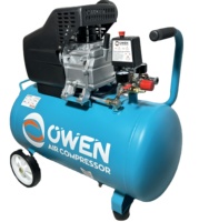 Compresseur d'air portable Owen Industrial pour peinture par pulvérisation minière, 24L, moteur à piston refroidi par air 2,5 CV avec réservoir